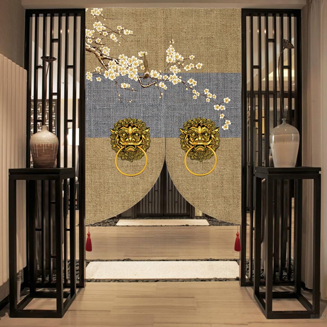 中川政七商店 手織り麻 のれん 暖簾 目隠し 間仕切り タペストリー