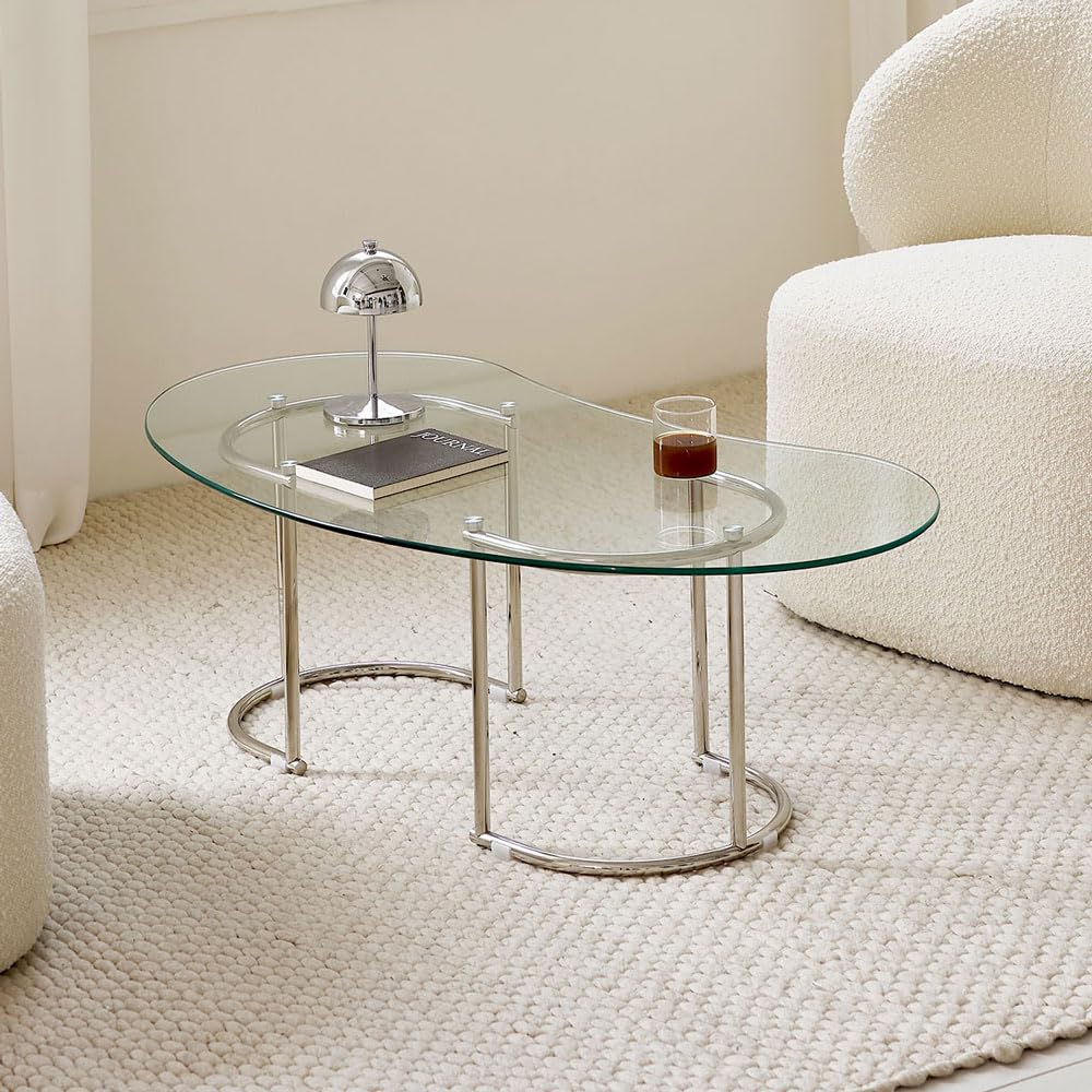 Amazon.co.jp: Roomnhome roomnhome×リコメン堂 ガラステーブル