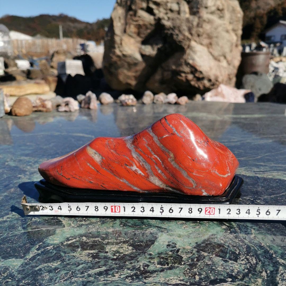 Amazon.co.jp: 赤玉石 2.2キロ レッドジャスパー 鑑賞石 石 置物