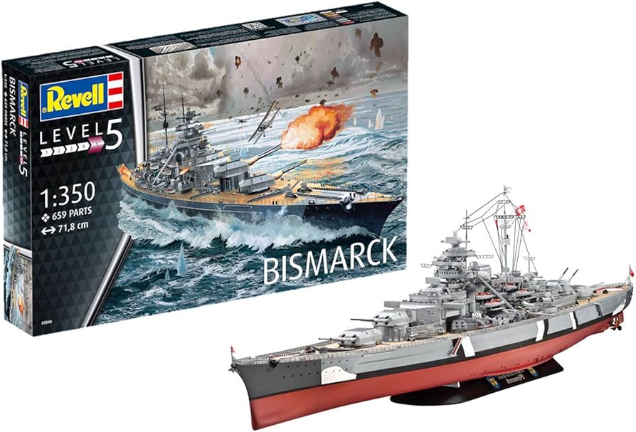 Amazon | ドイツレベル(Revell) 1/350 ドイツ海軍戦艦 ビスマルク