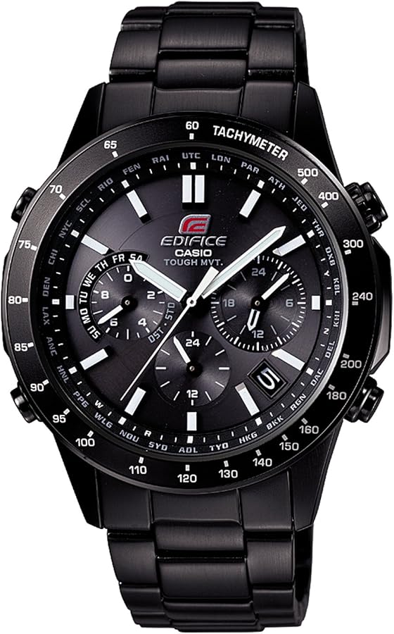 Amazon.co.jp: [カシオ] 腕時計 エディフィス EQW-550DC-1AJF ブラック