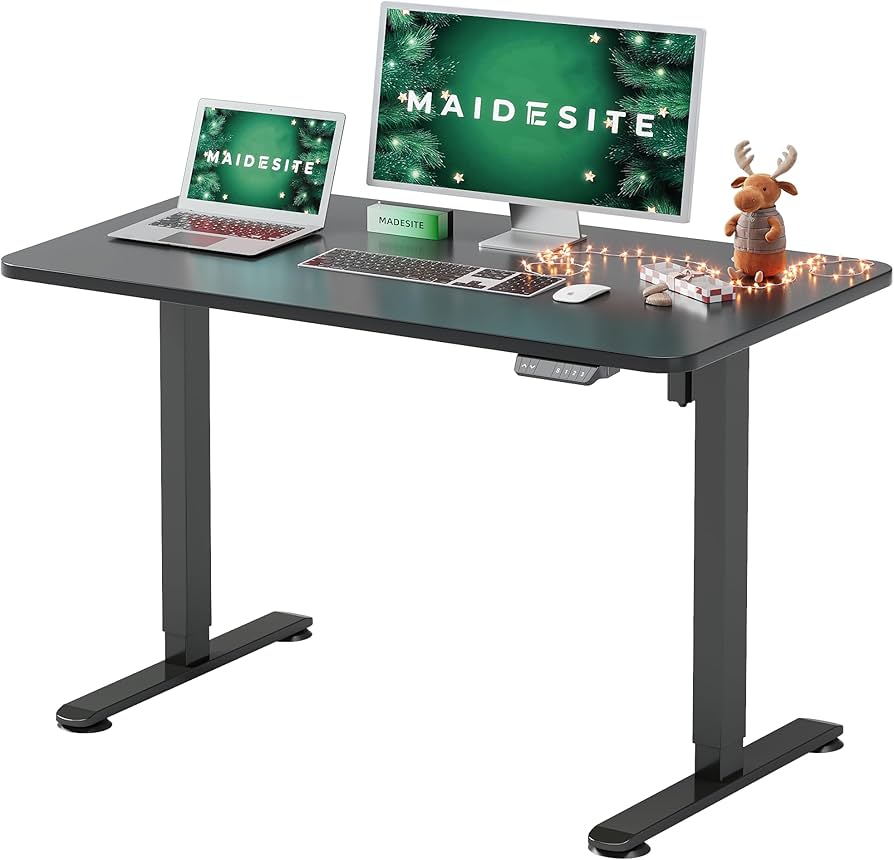 Amazon | Maidesite 電動昇降デスク パソコンデスク 昇降式デスク 100