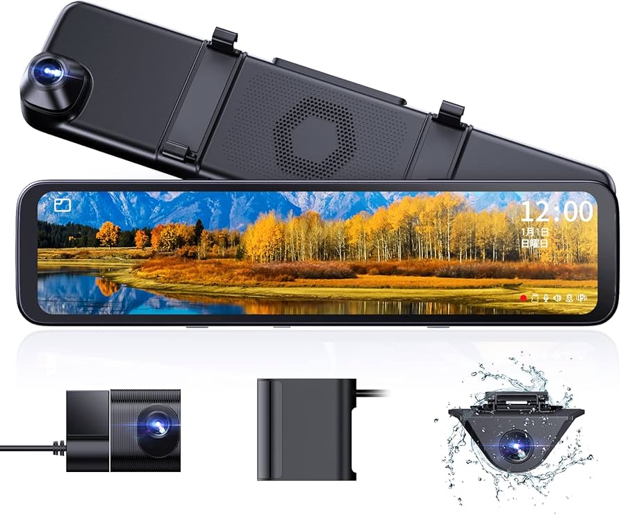 Amazon.co.jp: VANTRUE ミラー型 ドライブレコーダー 3カメラ ドラレコ