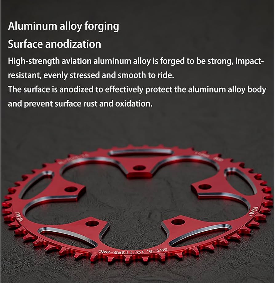 Q-RINGS Q52 (36T) 110BCD チェーンリング レッド ROTOR 「ローター