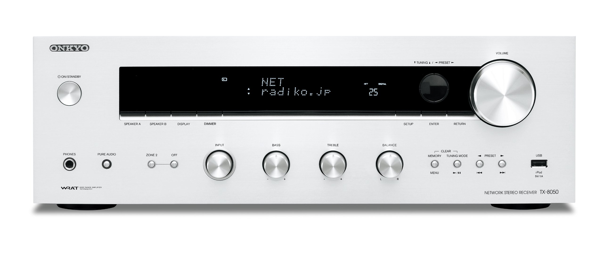Amazon.co.jp: ONKYO ネットワークステレオレシーバー (シルバー) TX