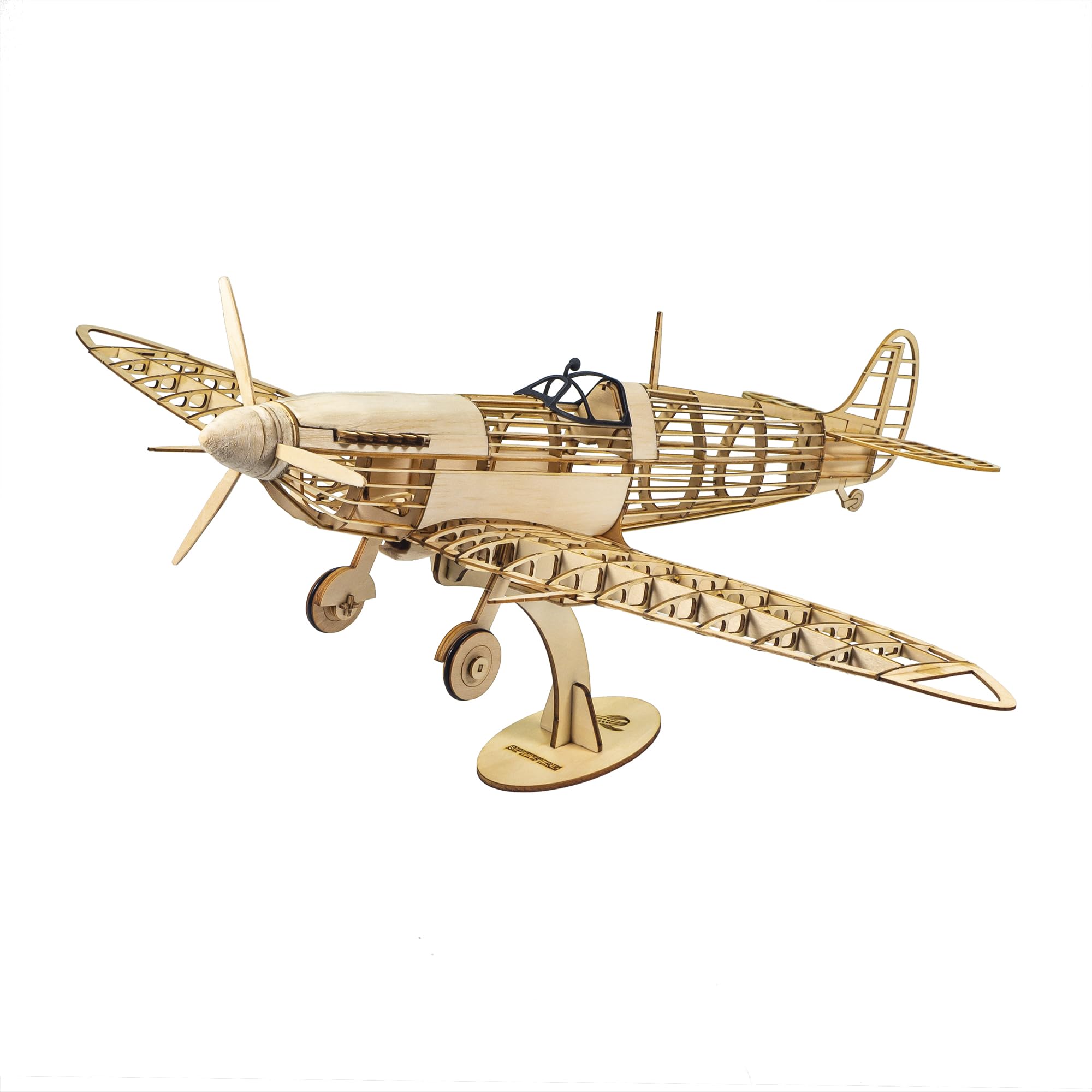 Amazon.com: 3D Wooden Puzzles DIY Spitfire Fighter Model Aircraft