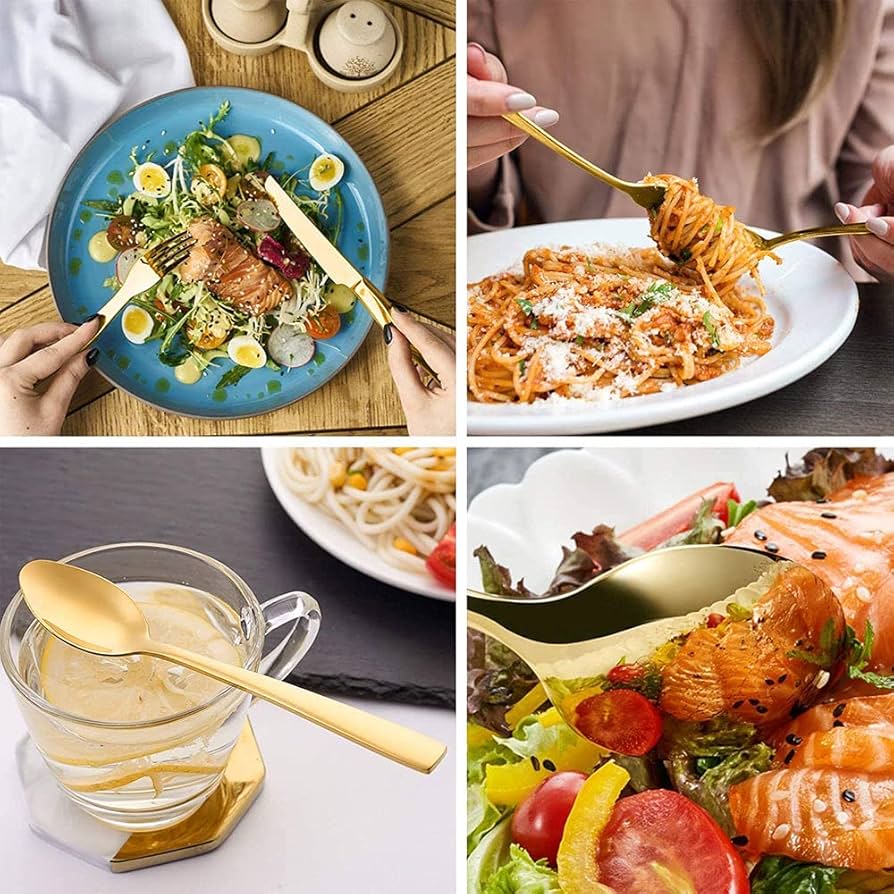 Amazon | 24本セット 6人用 カトラリーセット ステンレス製 スプーン