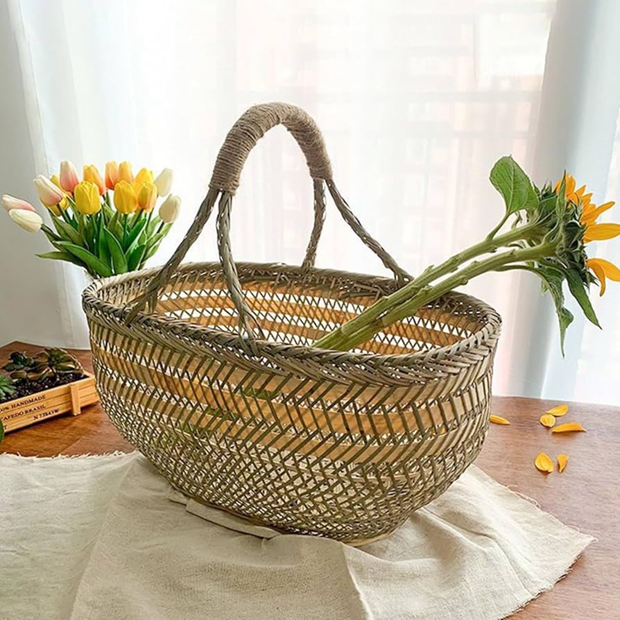 1061 あみ籠 あみかご 編みかご バスケット 1061 あみ籠 あみかご 編み