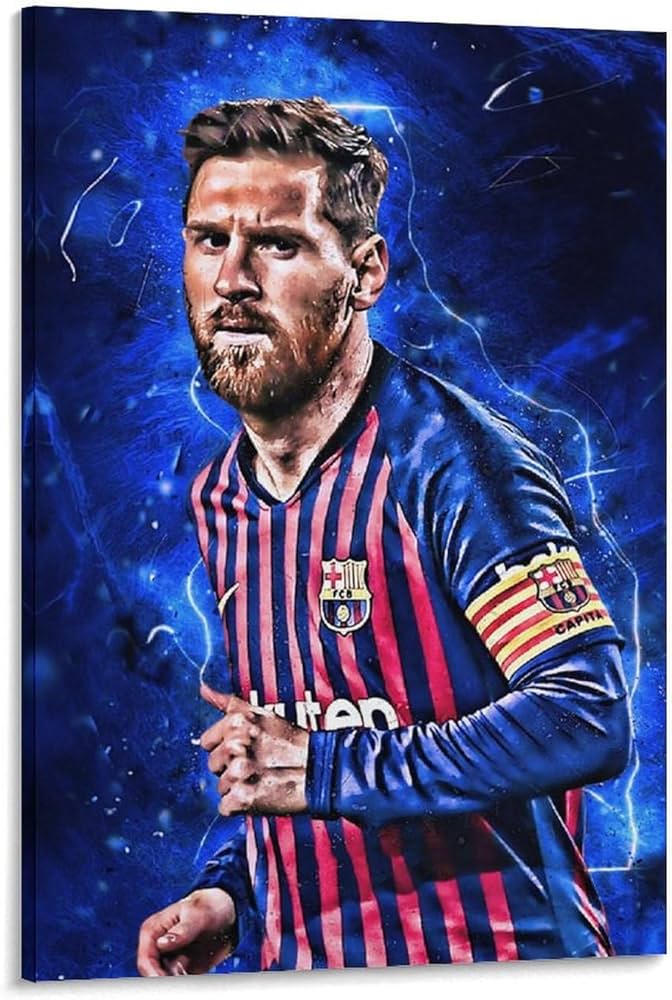 Amazon.co.jp: GENERIC サッカー選手 リオネル・メッシ キャンバス