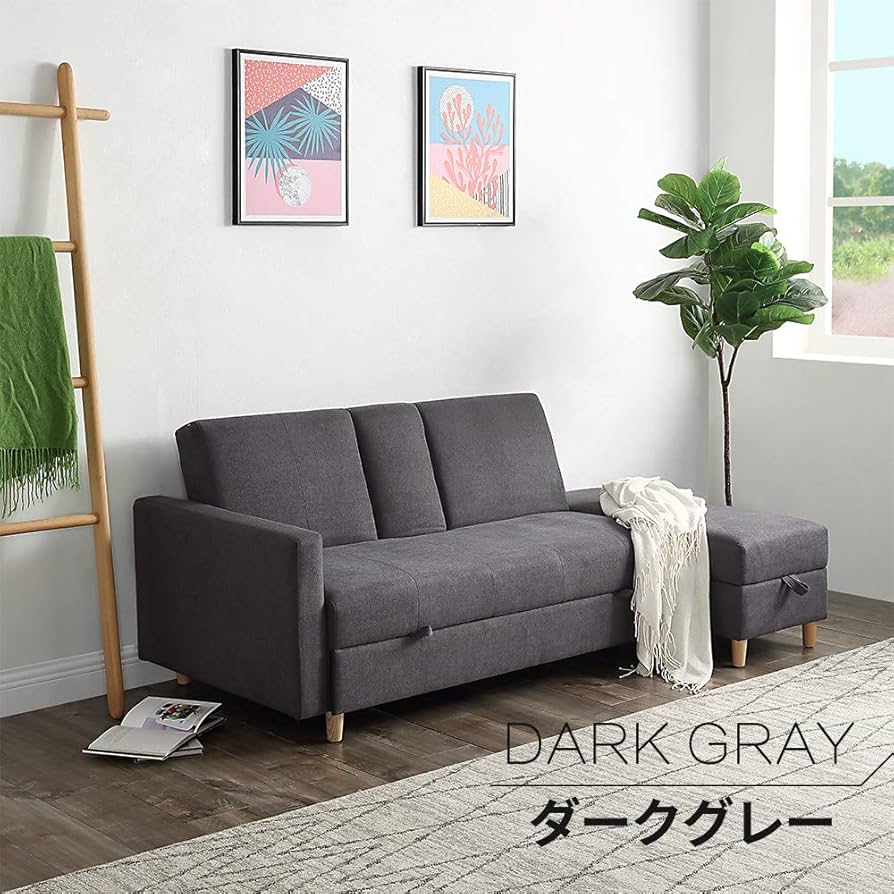 Amazon｜ソファー 3人掛け ソファ 収納機能 東京倉庫から発送 多機能