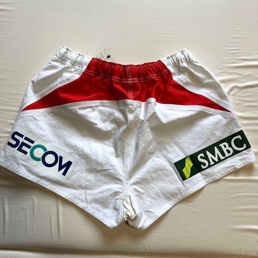 Amazon.co.jp: ラグビー日本代表選手支給品短パン白 Lサイズタグ付き
