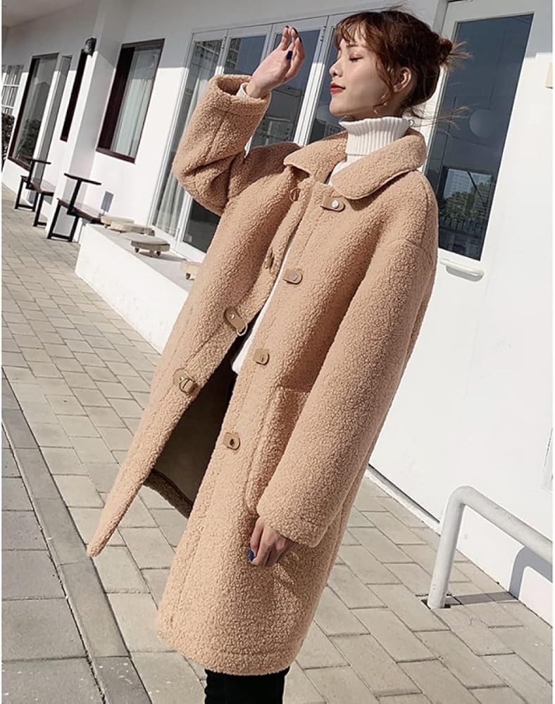 Amazon | [HWQFM] レディース ファーコート ボアコート ロングコート