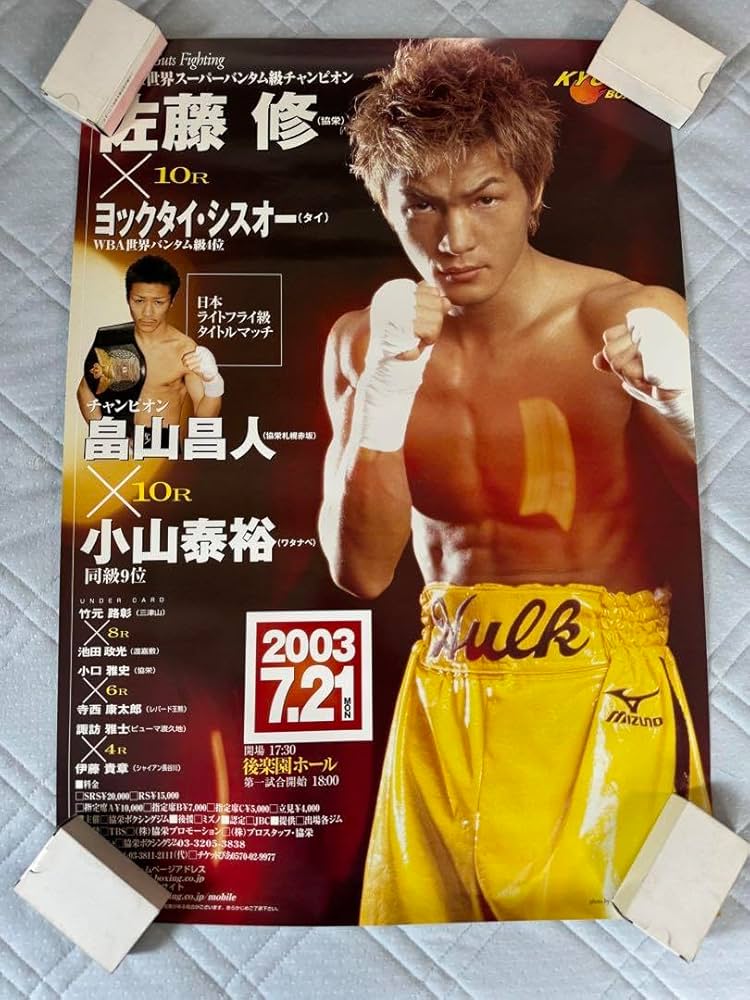 Amazon.co.jp: ボクシングポスター佐藤修vsヨックタイシスオー : ホビー