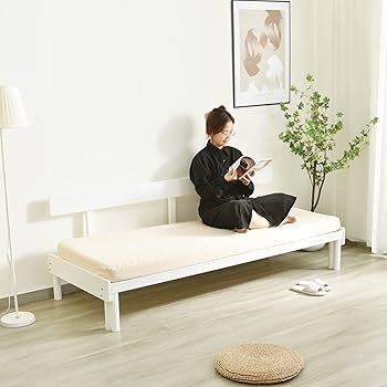 Amazon｜ソファーベッド 伸縮式 3人掛け 木製 2way 幅195cm 耐荷重約