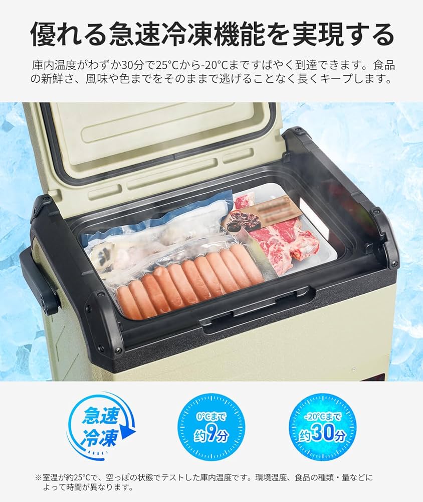 Amazon.co.jp: EENOUR 車載冷蔵庫 D18 18L -20℃～10℃ バッテリー内蔵