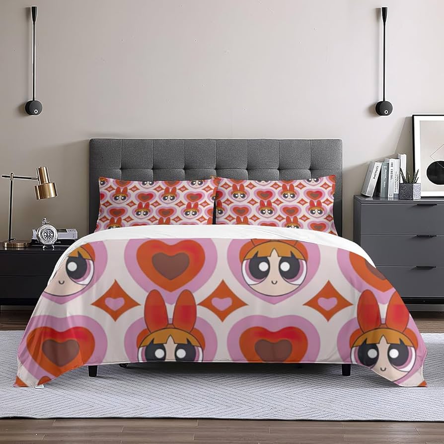 Amazon｜パワーパフガールズ 布団カバー ダブル 3点セット 寝具セット