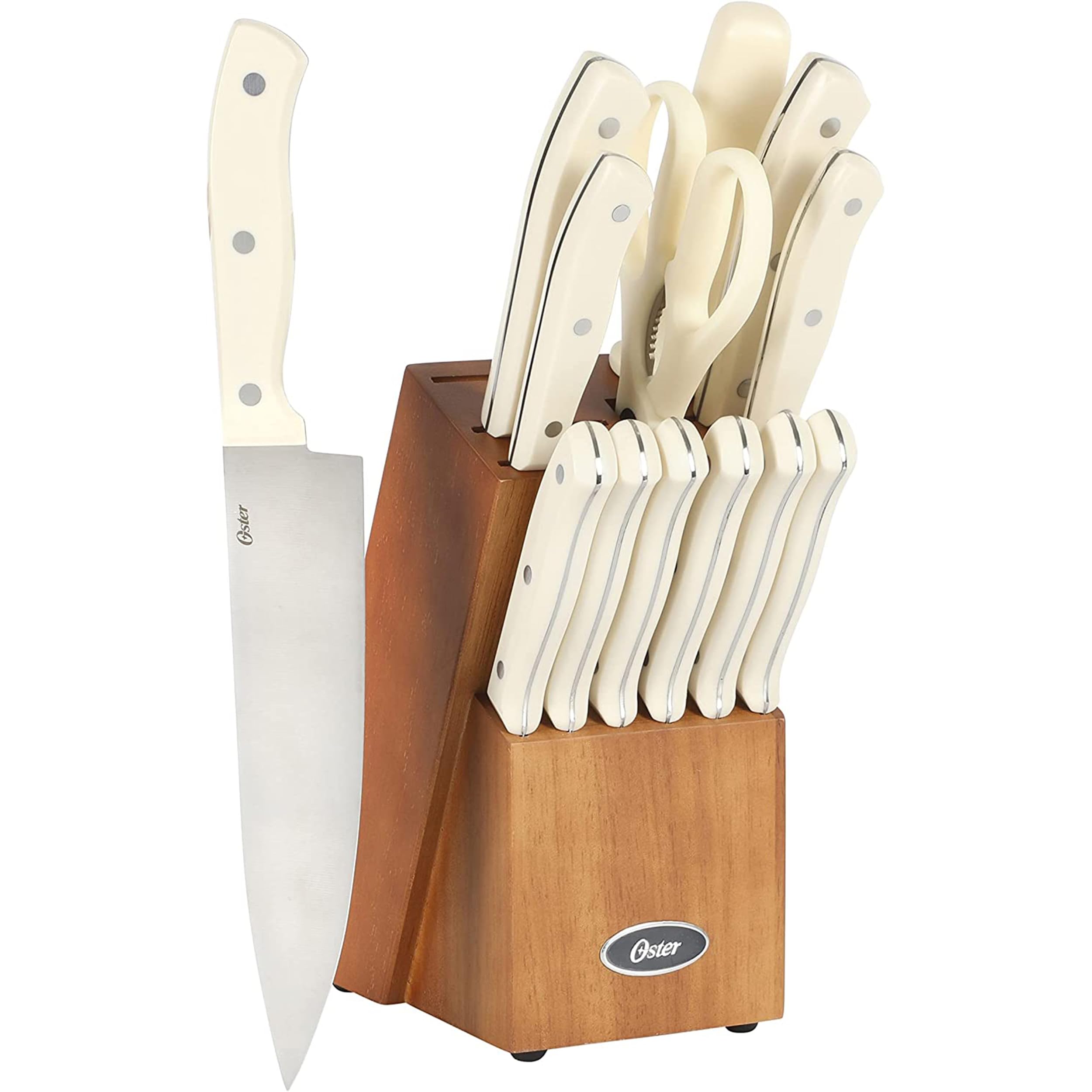 Amazon.com: Oster Evansville 14 Piece Cutlery Kitchen Knife Block