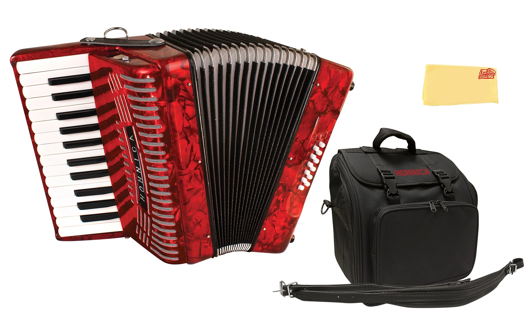 Amazon.com: Hohner Hohnica 1303 12 Bass Piano Accordion - Pearl