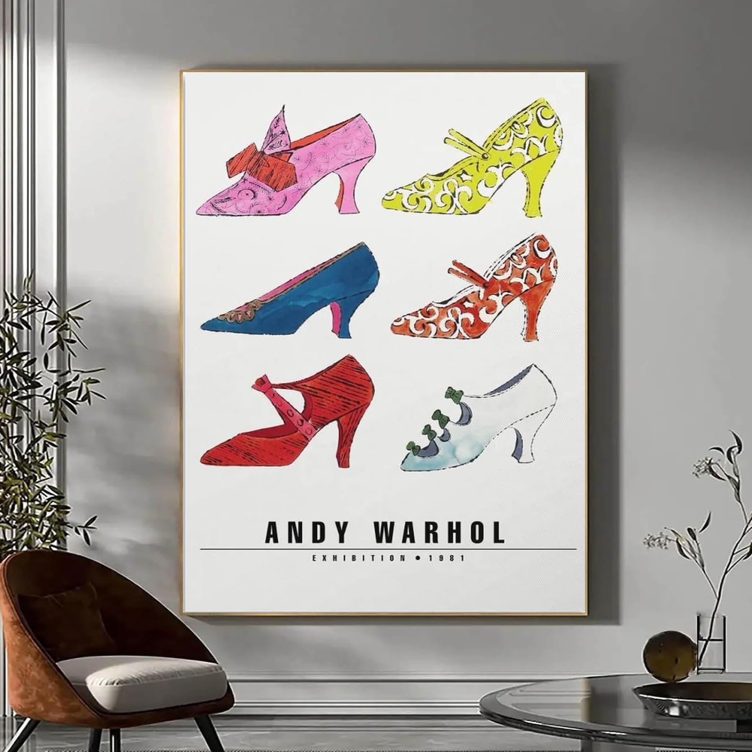 Amazon.co.jp: アンディ·ウォーホルキャンバスポスター《ハイヒール