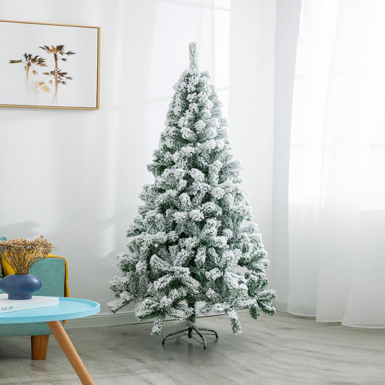 Amazon.co.jp: HGJH クリスマスツリー 針葉樹 ヌードツリー 雪化粧