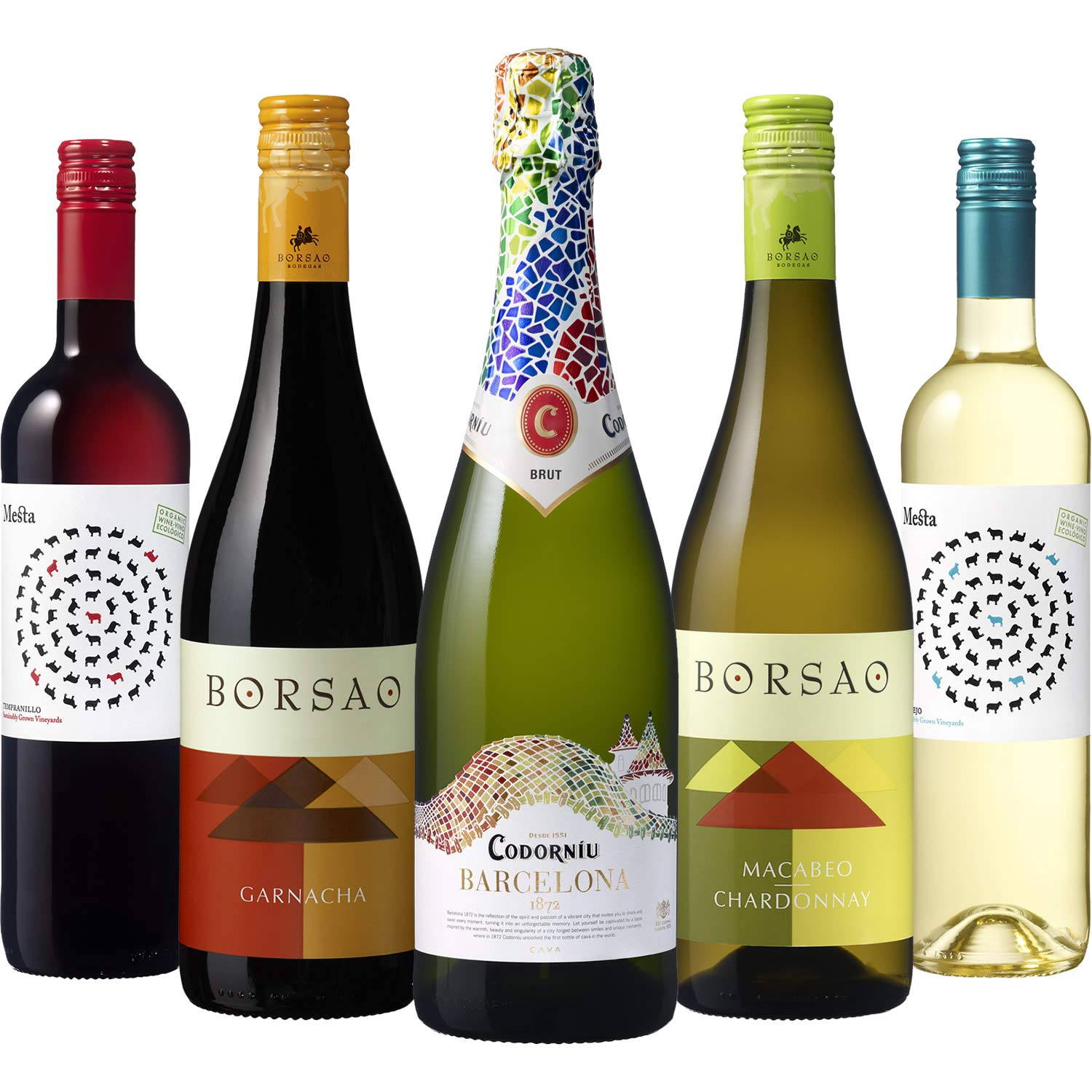 Amazon.co.jp: 【スペイン産】オシャレなラベルのワイン5本セット