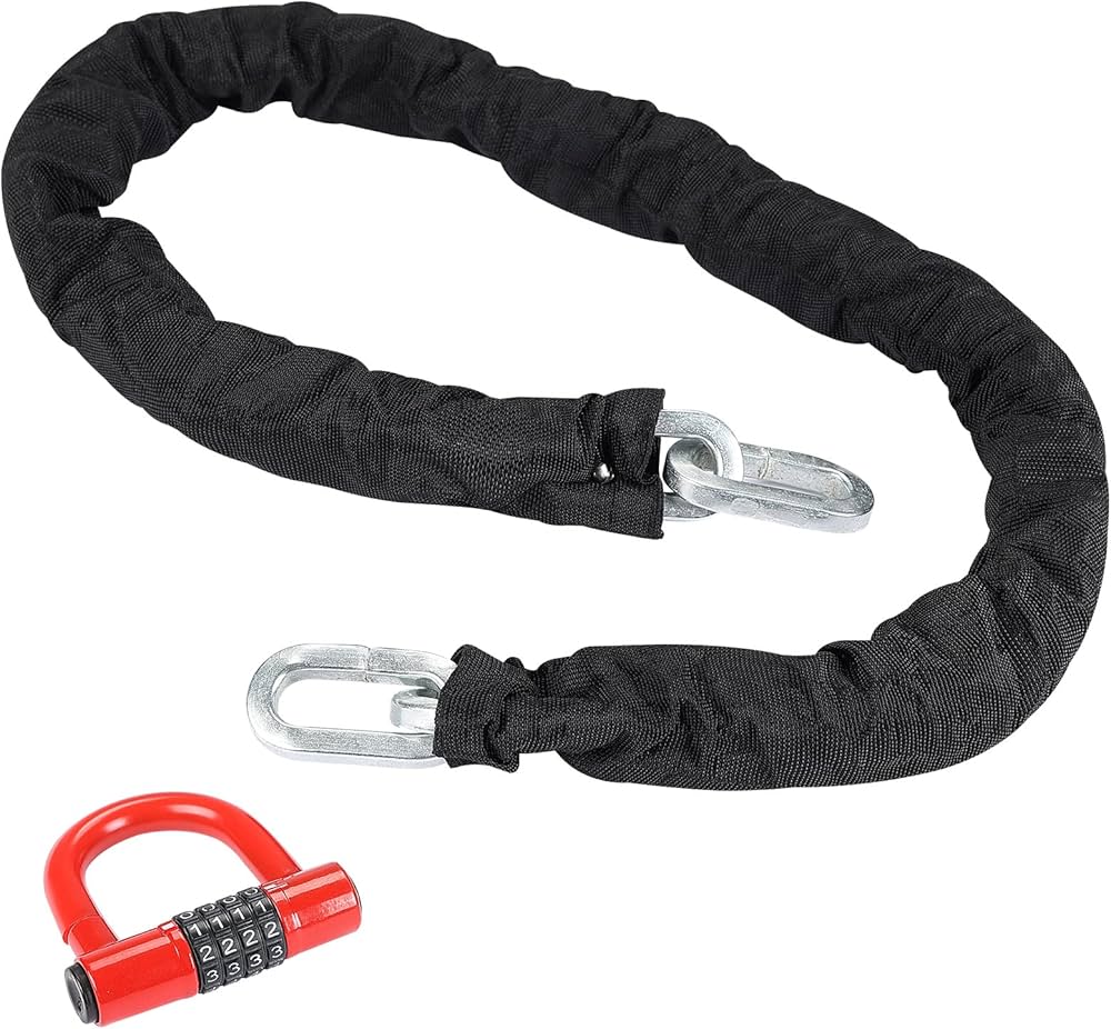 Amazon.co.jp: KEMIMOTO バイク ロック 極太チェーンロック 4桁