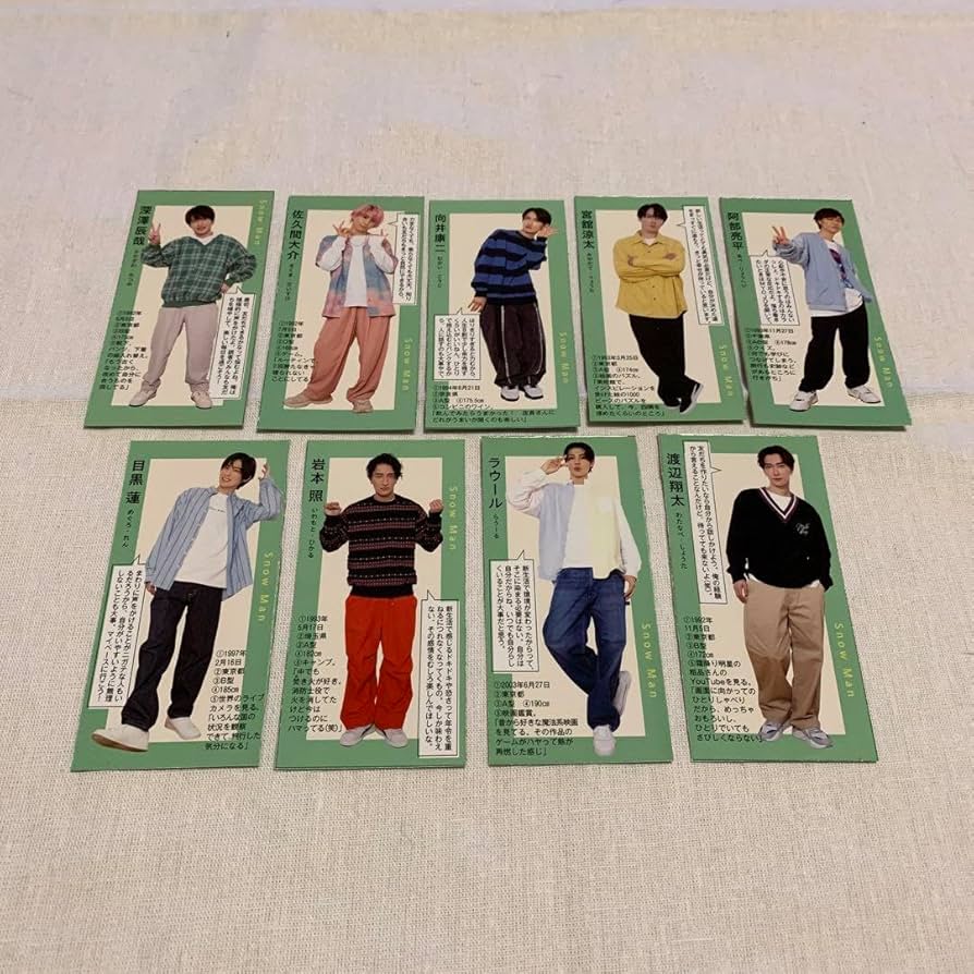 Amazon.co.jp: SnowMan データカード デタカ 厚紙 スノーマン 雑誌