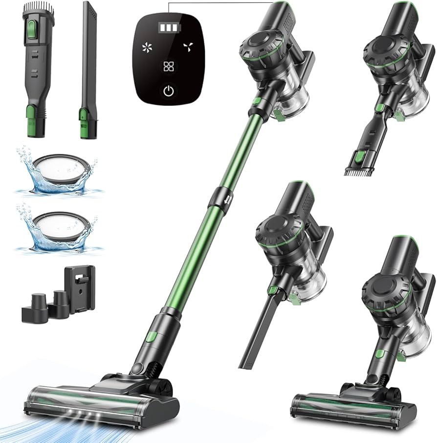 Amazon.co.jp: 掃除機 コードレス【45KPa強力吸引&自立式】V9PRO