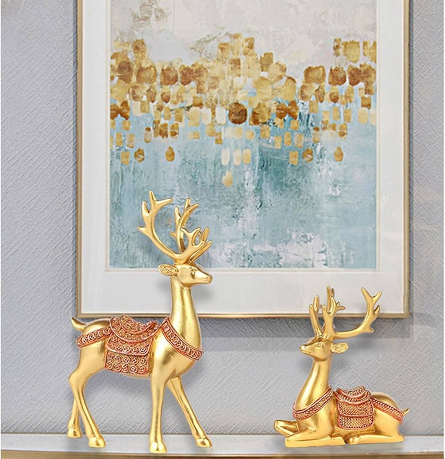 Amazon.co.jp: 鹿の置物 風水 金運アップ 財運 招財 厄除け お守り