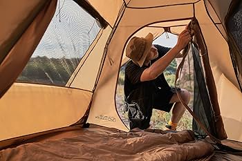 Amazon.co.jp: MOBI GARDEN テント 3人用 軽量 コンパクト 二重層 設営