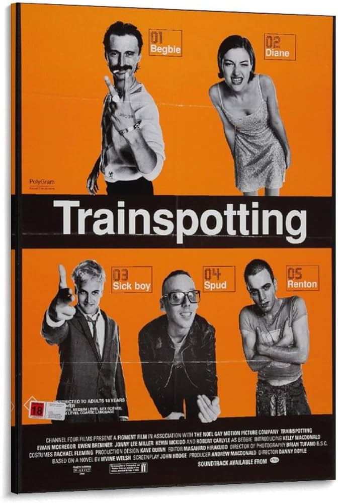 激レア！90sヴィンテージトレインスポッティングビッグポスター ユアン