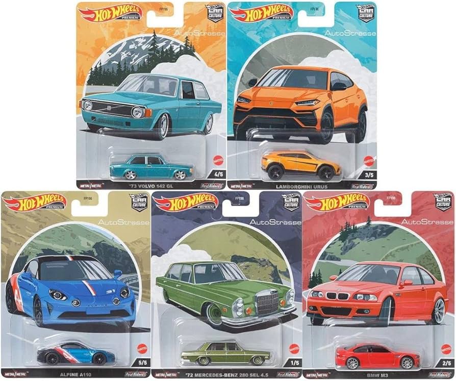 Amazon.com: Hot Wheels Car Culture 2022 AutoStrasse Complete