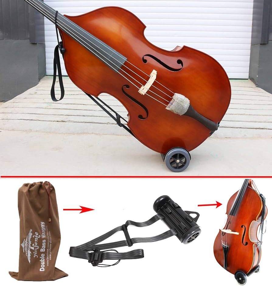 Amazon | 新しいアップライトダブルバスカートキャリートランスポート