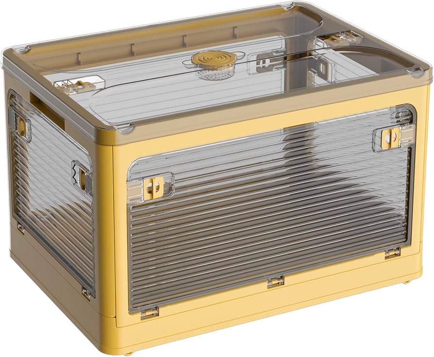 Amazon｜X XUNTAO【新昇級 収納ボックス 折りたたみ】蓋付き 積み重ね