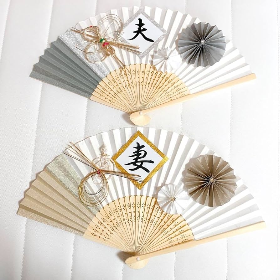 Amazon.co.jp: 扇子プロップス(鶴亀)夫・妻和装前撮りアイテム