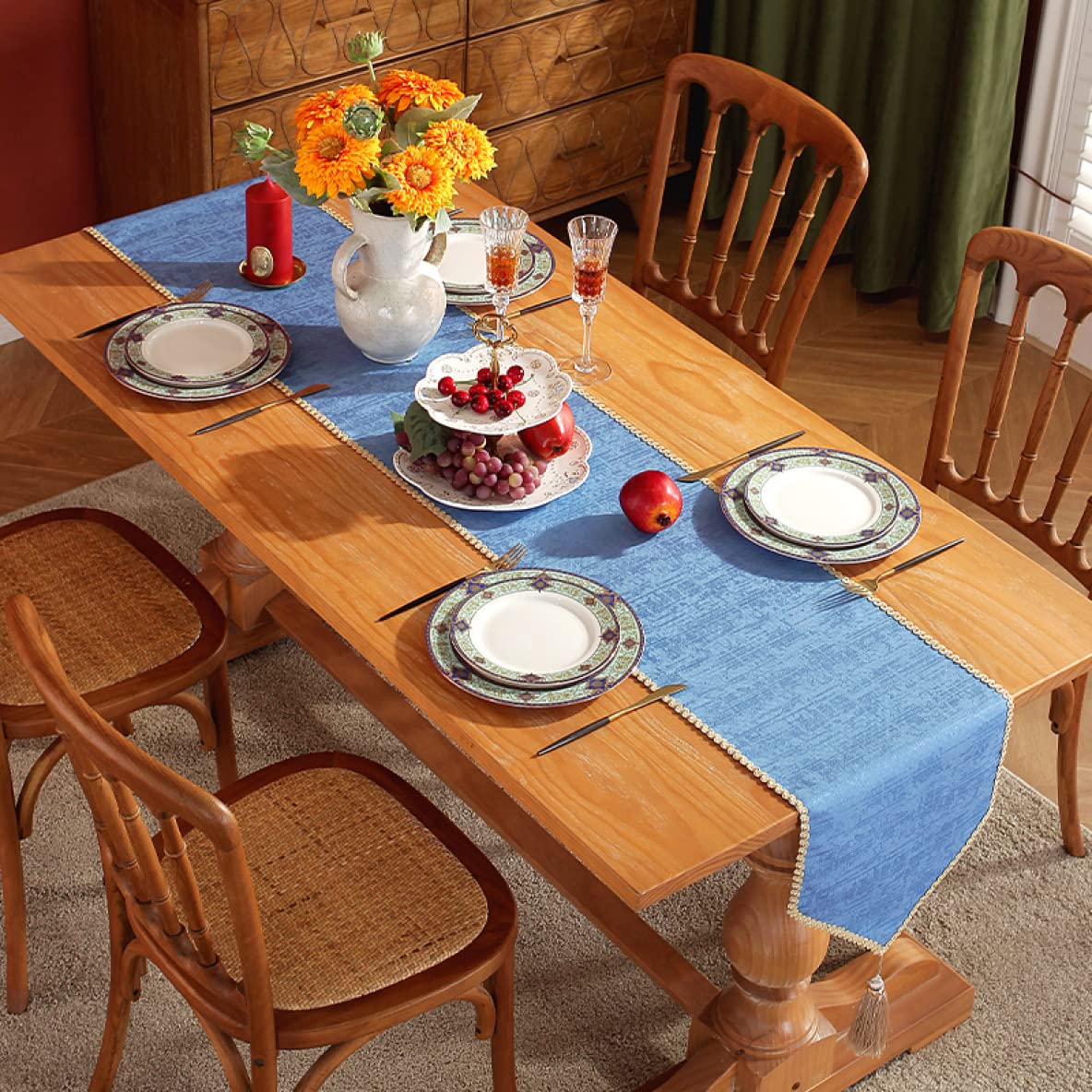 Amazon｜テーブルランナー 北欧 おしゃれ 帯 モダン アンティーク