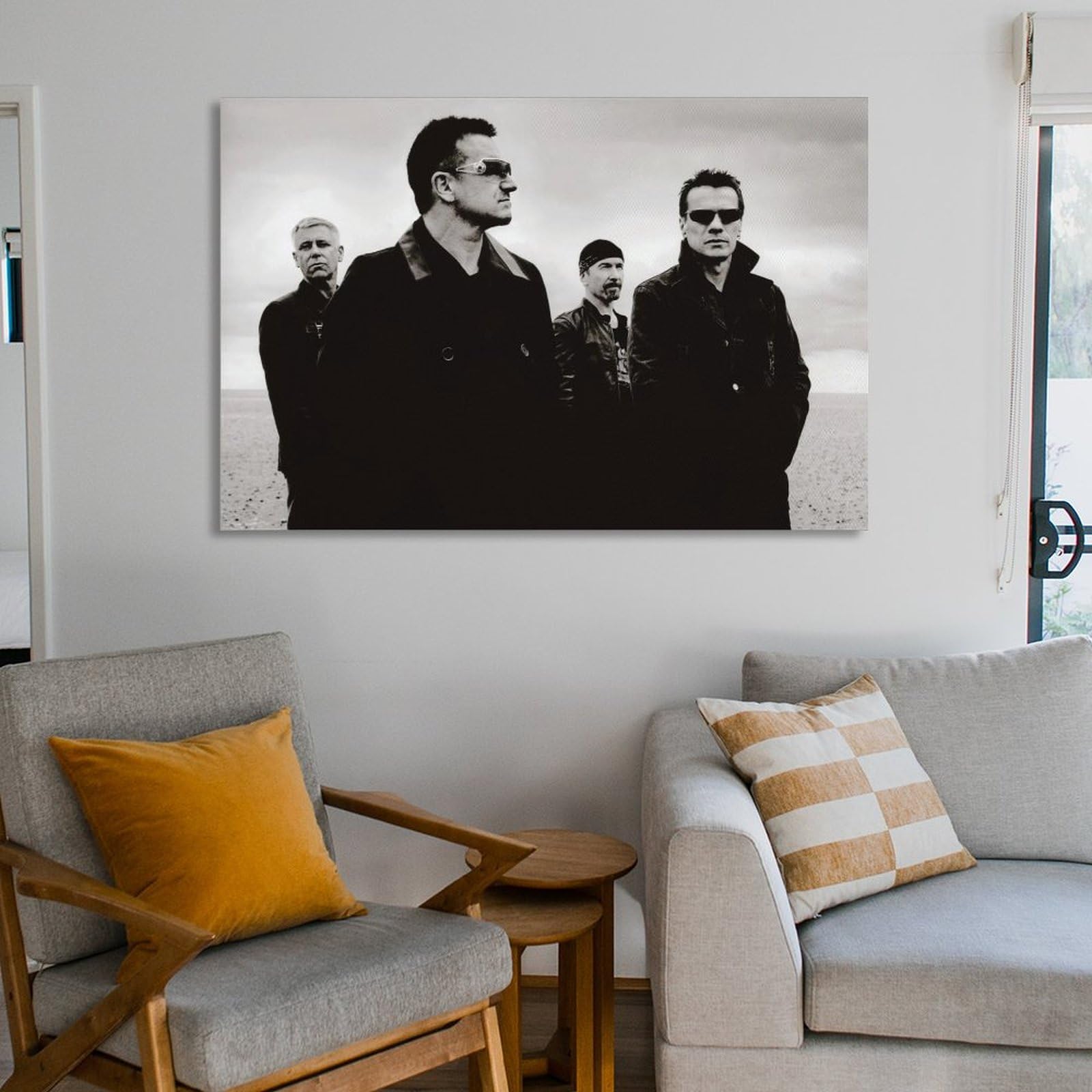 Amazon.co.jp: バンド音楽U2アートパネルポスター キャンバス 芸術