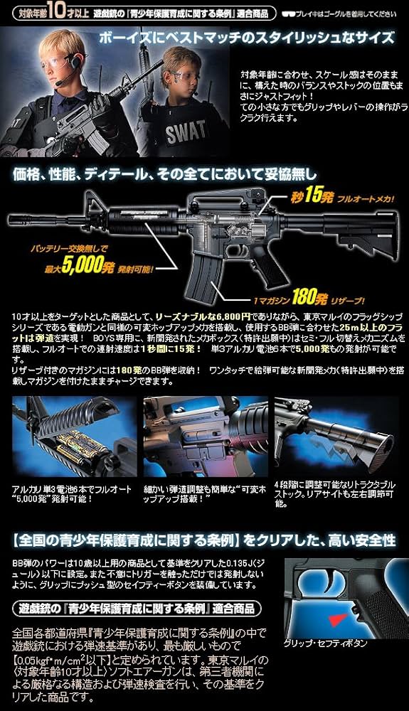Amazon.co.jp: 東京マルイ TMBOY02 電動ガンボーイズ コルトM4A1