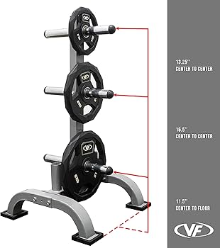 Amazon | Valor Fitness オリンピックプレートストレージラック – 6