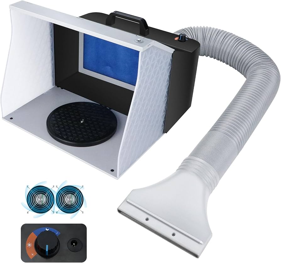 Amazon.co.jp: urlife 塗装ブース スプレーブース 2基ファン 小型