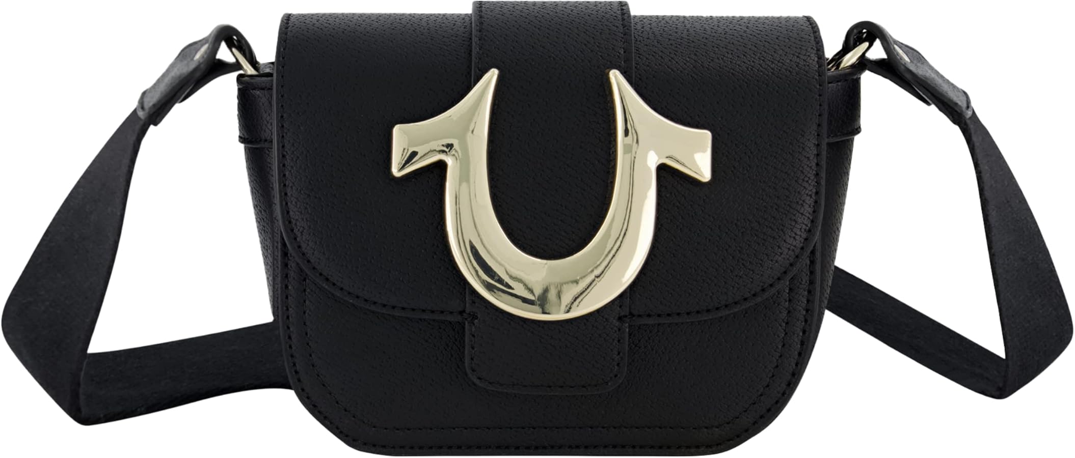 True Religion Women's Crossbody Bag, Mini Flap Adjustable Shoulder