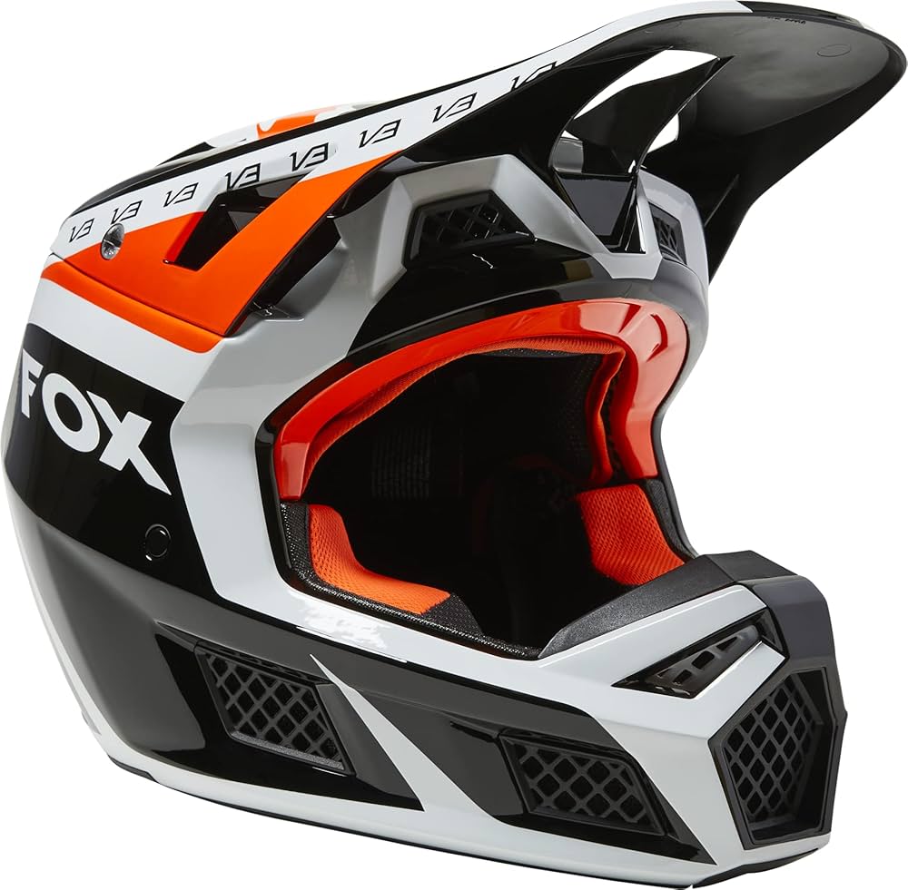 Amazon.com: Fox Racing Unisex V3 RS Motocross Dirt Bike Helmet