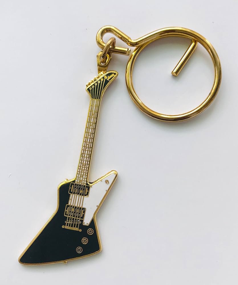 Amazon.co.jp: ギブソン エクスプローラー ギター キーホルダー 黒