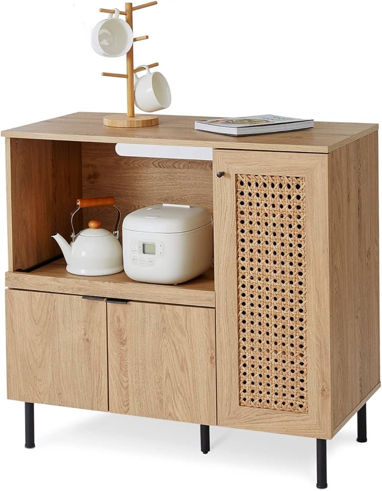 Amazon.co.jp: LOWYA ロウヤ 食器棚 90cm キッチンカウンター レンジ台