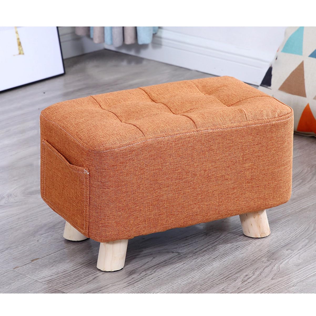 GMIK305○メープル不二屋 スツール オットマン 腰掛け ファブリック