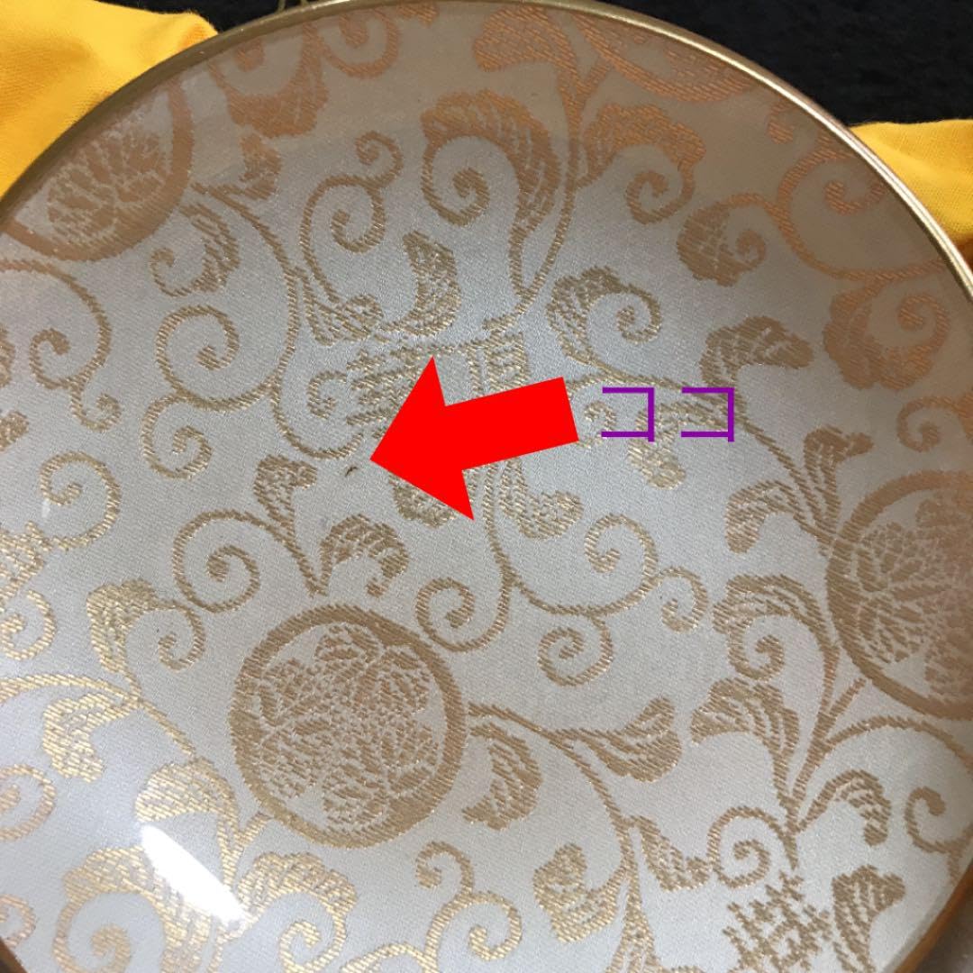 金襴皿【高台付】京都知恩院 稀少品 西陣織 3枚セット Amazon.co.jp