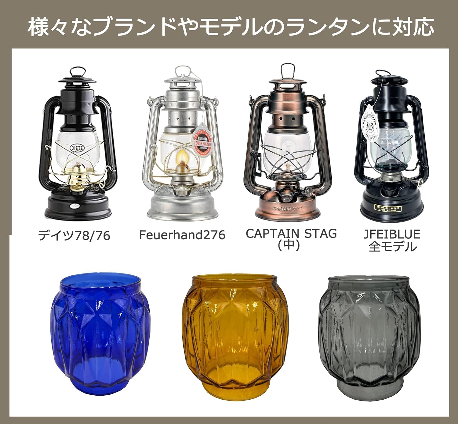 Amazon.co.jp: ランタン沼 ランタン ホヤ フュアーハンド アウトドア