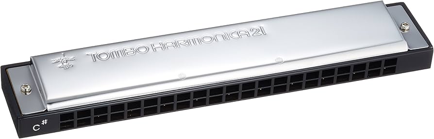 Amazon | TOMBO 複音ハーモニカ C#調 トンボバンド 21穴 3121