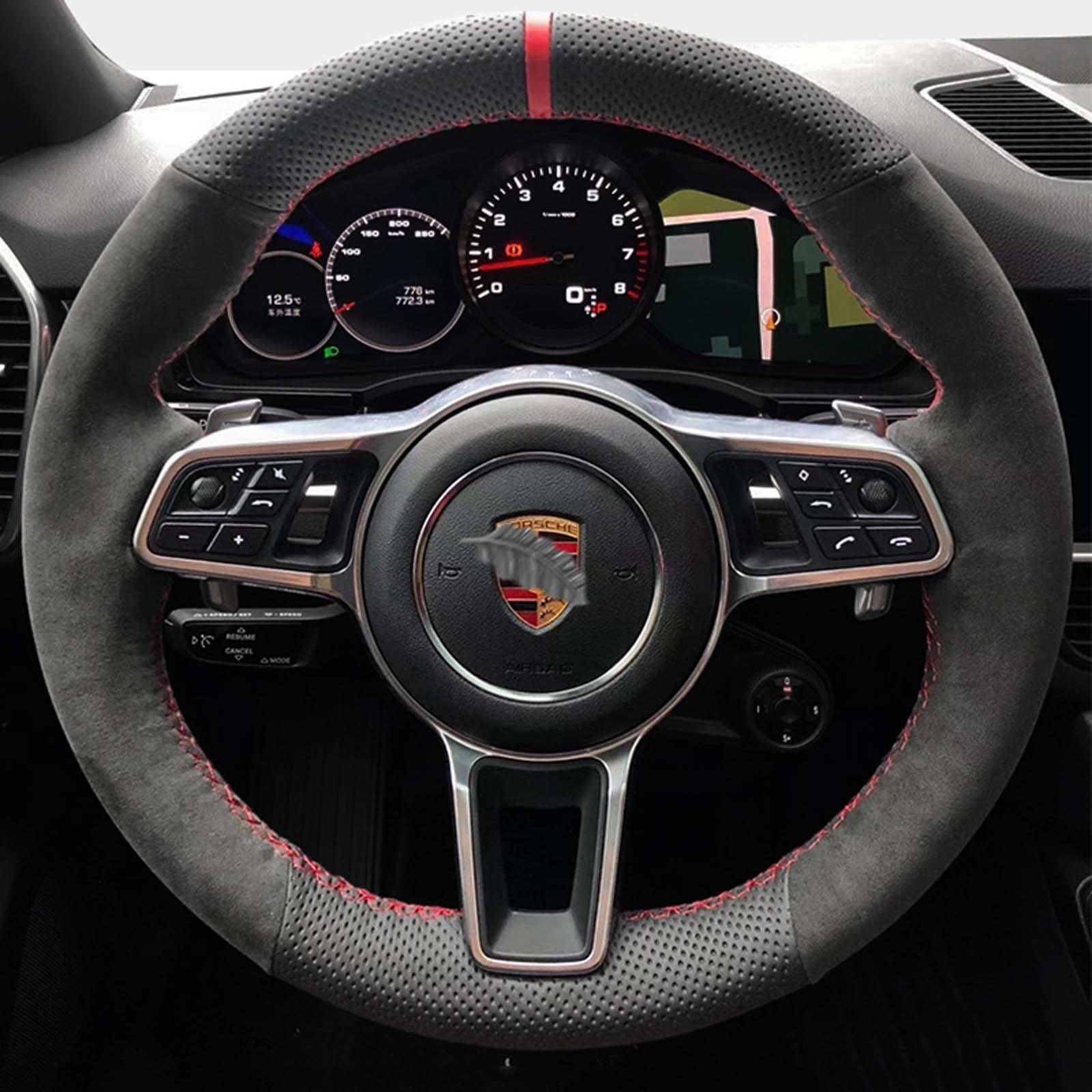 ポルシェ911/991 GT3 CUP ステアリング/黄ステッチ/スエード 【公式通販】