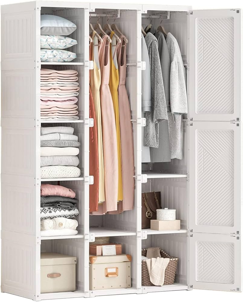 Amazon｜Mayi Box ワードローブ クローゼット 大容量 ハンガーラック
